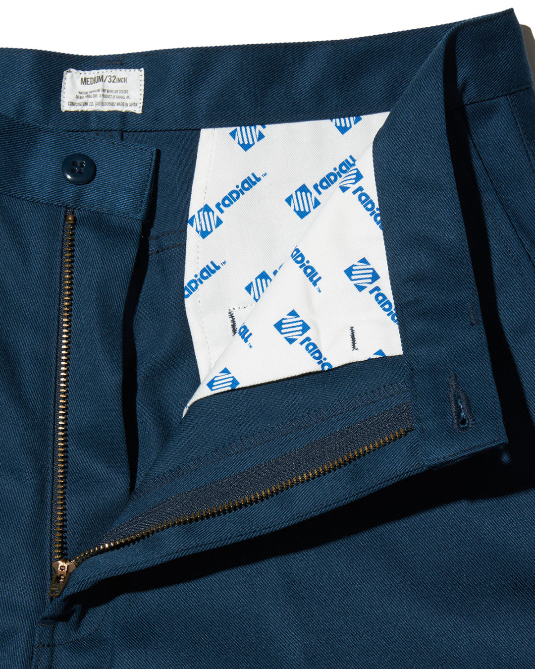 RADIALL | CNQ MOTOWN - WIDE TAPERED FIT PANTS - Navy