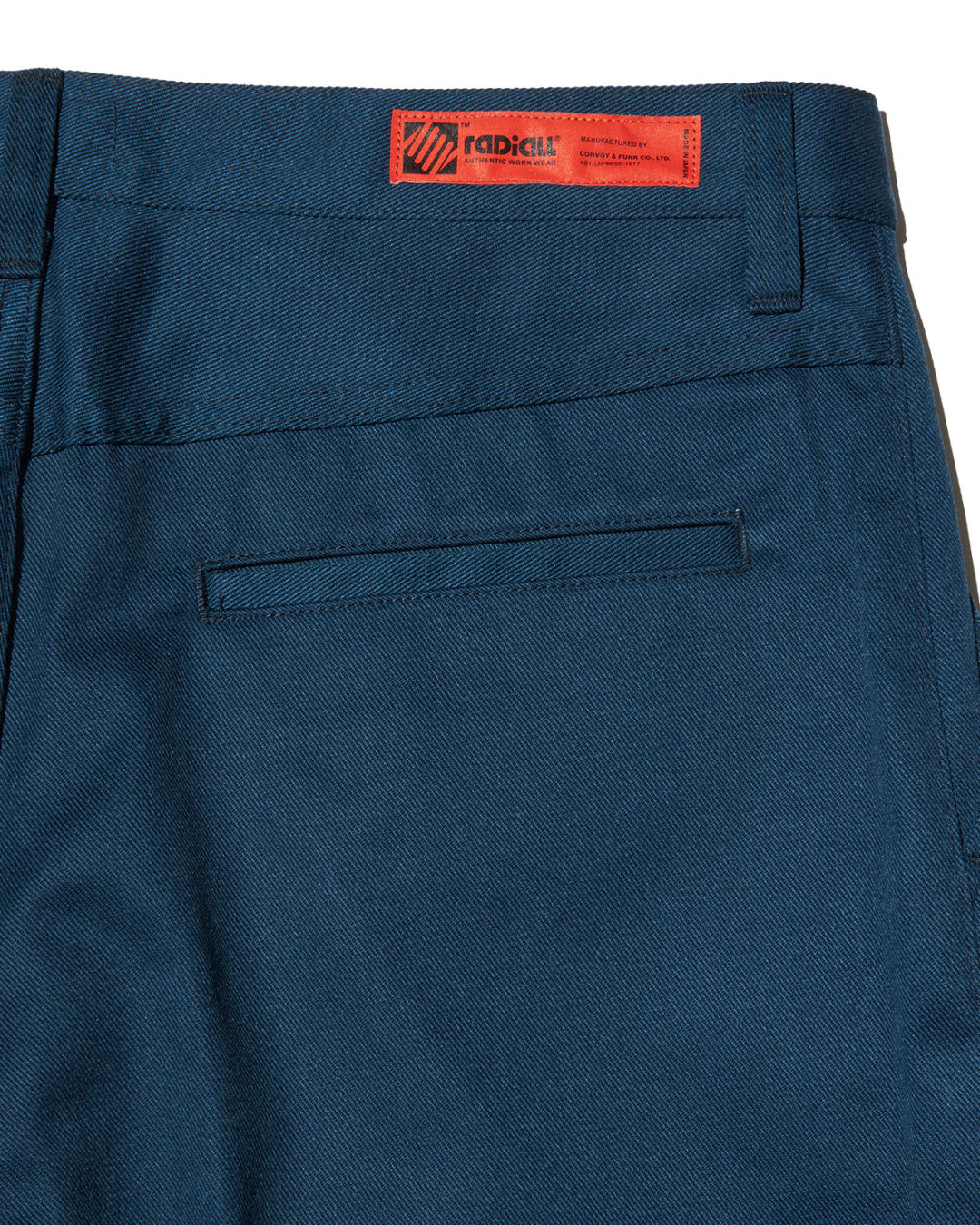 RADIALL | CNQ MOTOWN - WIDE TAPERED FIT PANTS - Navy