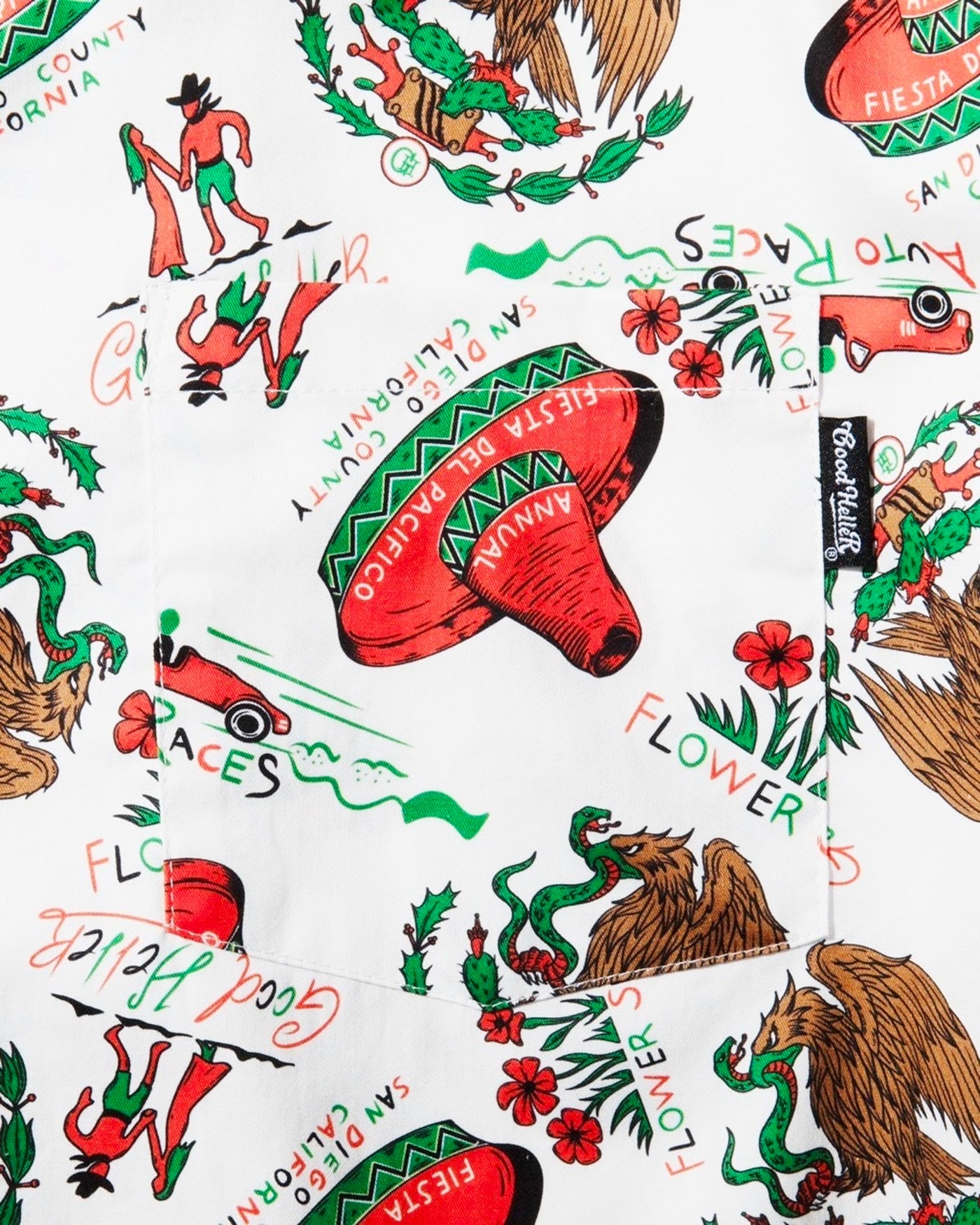GOOD HELLER | MEXICAN ALL OVER PATTERN S/S SHIRT