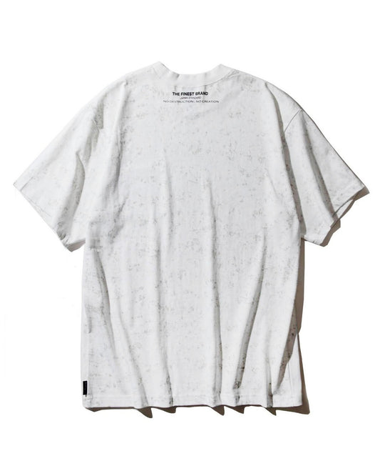 GOOD HELLER | BATTICK DYEING POCKET S/S T-SHIRT - White