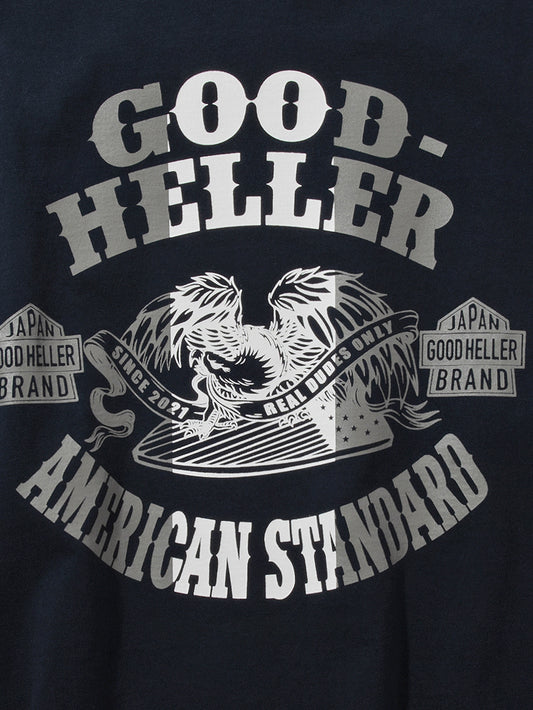 GOOD HELLER | AMERICAN EAGLE L/S T-SHIRT - Navy
