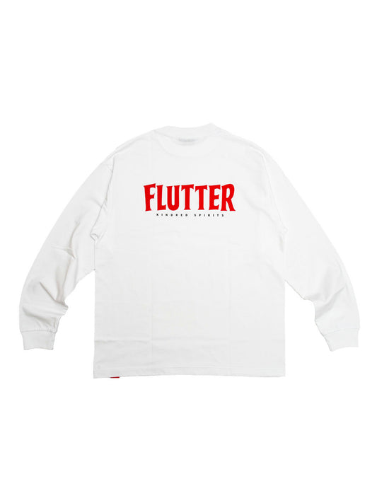 FLUTTER | OG Logo L/S Tee - White