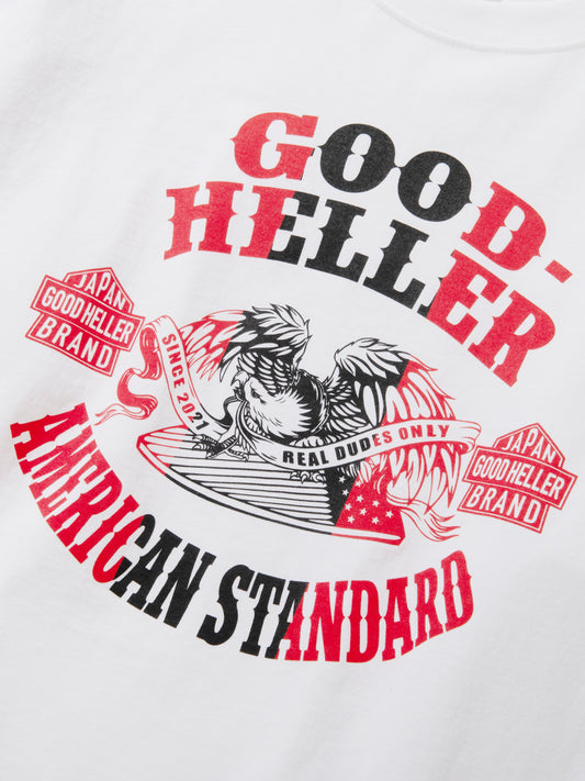 GOOD HELLER | AMERICAN EAGLE L/S T-SHIRT - White