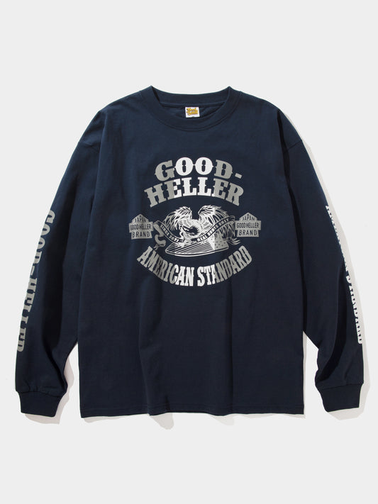 GOOD HELLER | AMERICAN EAGLE L/S T-SHIRT - Navy