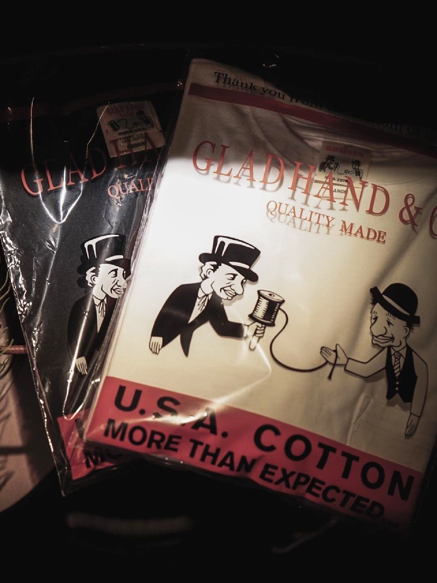 GLADHAND & Co. | HEAVY WEIGHT BINDER NECK POCKET T-SHIRTS - White