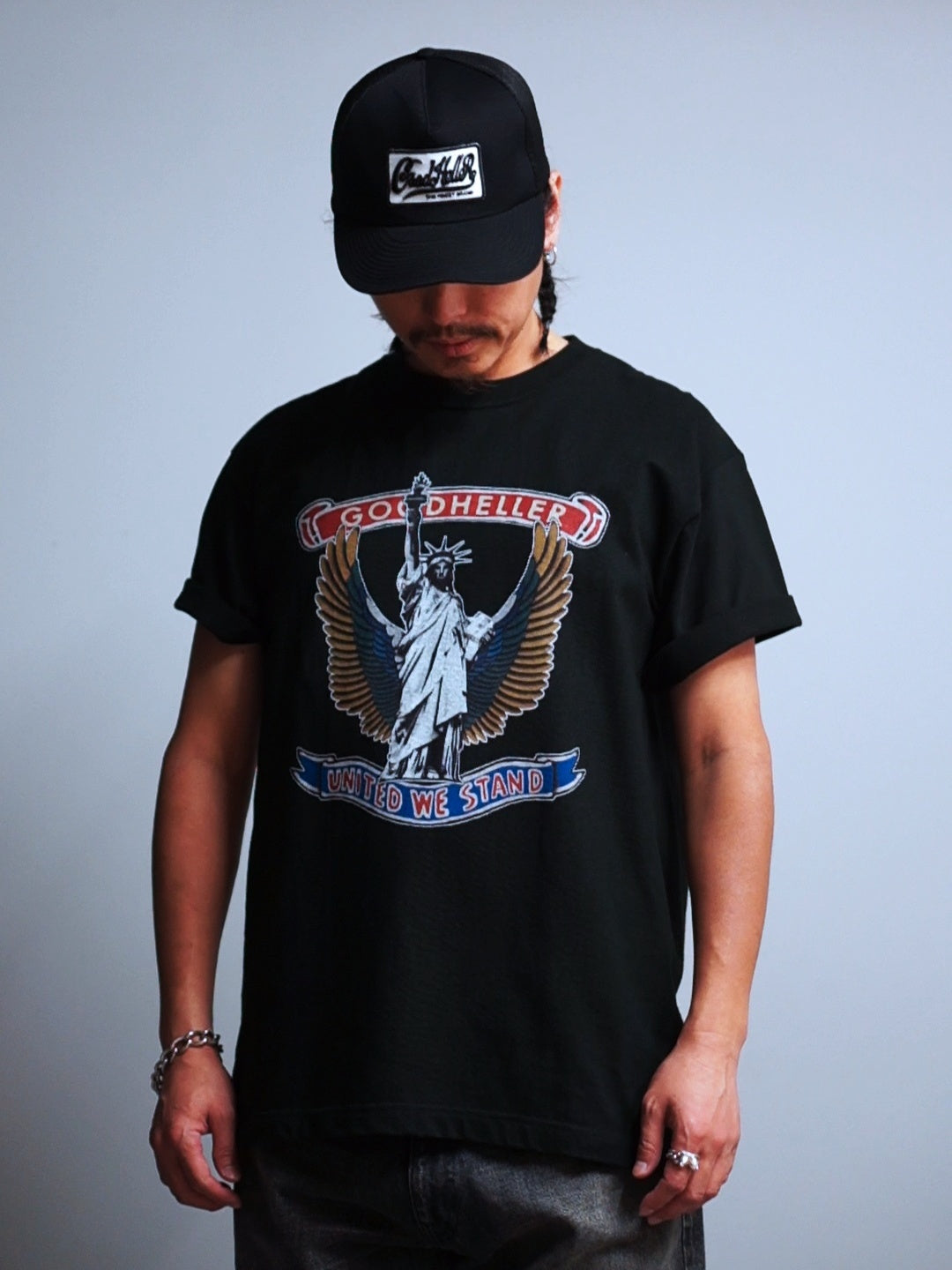 GOOD HELLER | THE S.O.L WING LOGO S/S T-SHIRT - Black