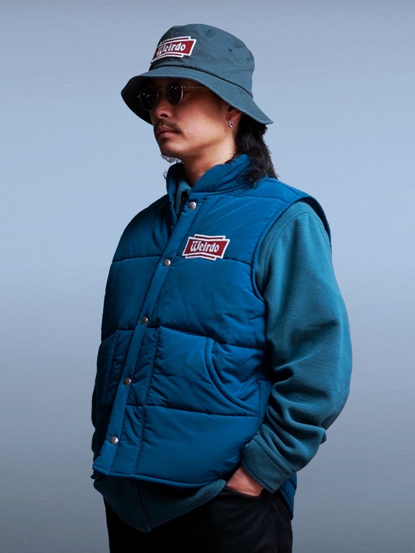 WEIRDO | FLAME - RACING VEST - Blue