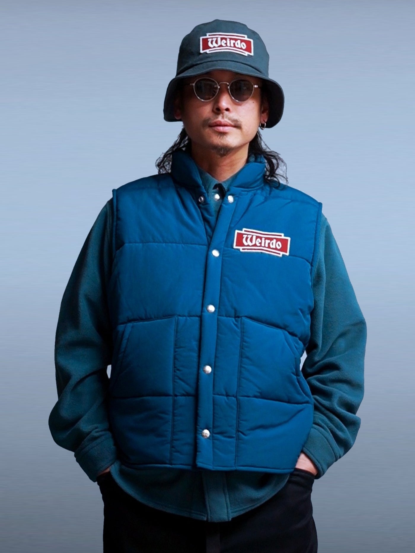 WEIRDO | FLAME - RACING VEST - Blue