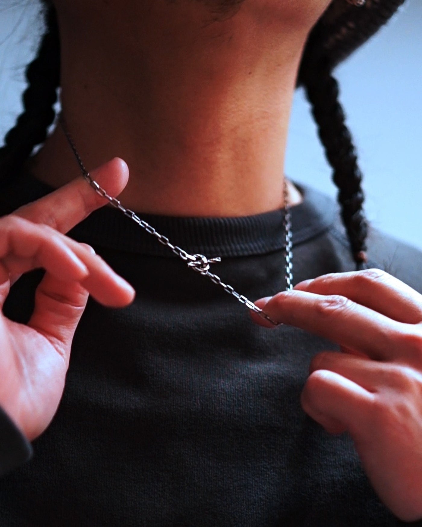 RADIALL | CABLE - T-BAR NECKLACE - 925 Silver