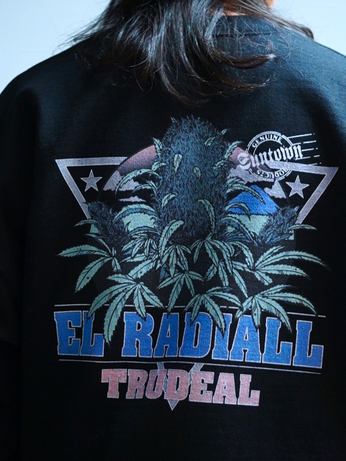 RADIALL | TRUE DEAL POT - CREW NECK SWEATSHIRT L/S - Black