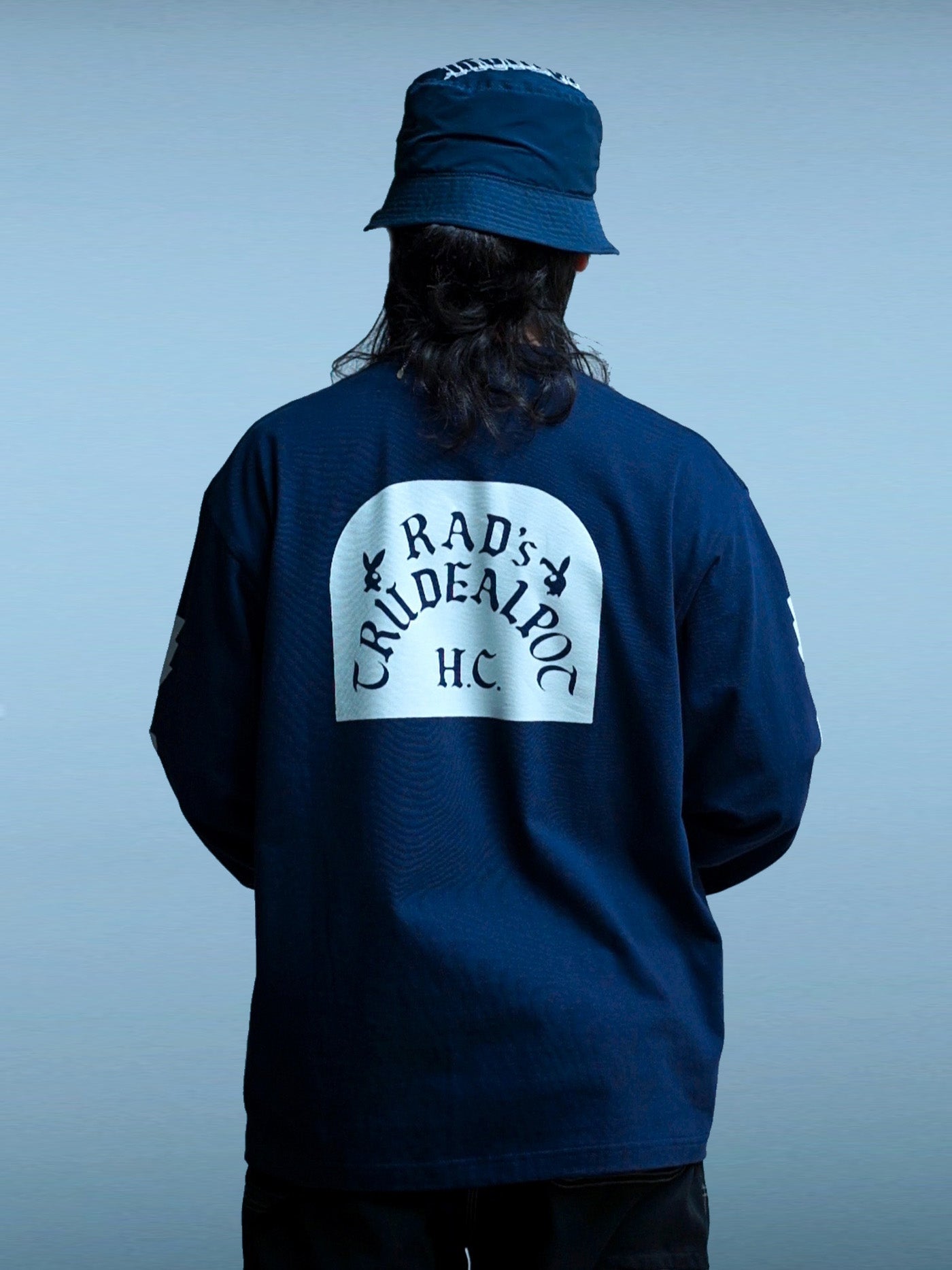 RADIALL | TOMBSTONE - CREW NECK T-SHIRT L/S - Navy