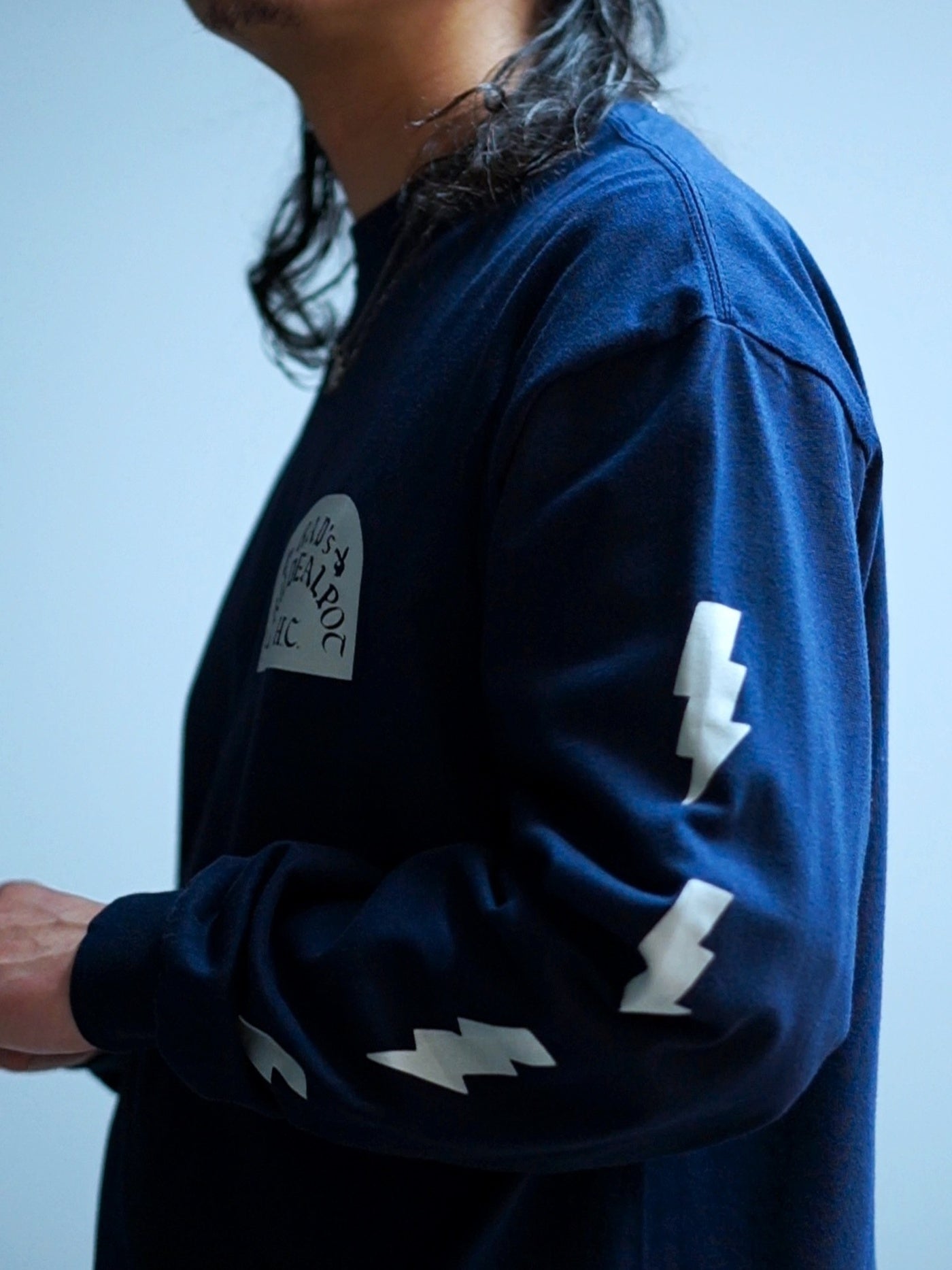 RADIALL | TOMBSTONE - CREW NECK T-SHIRT L/S - Navy