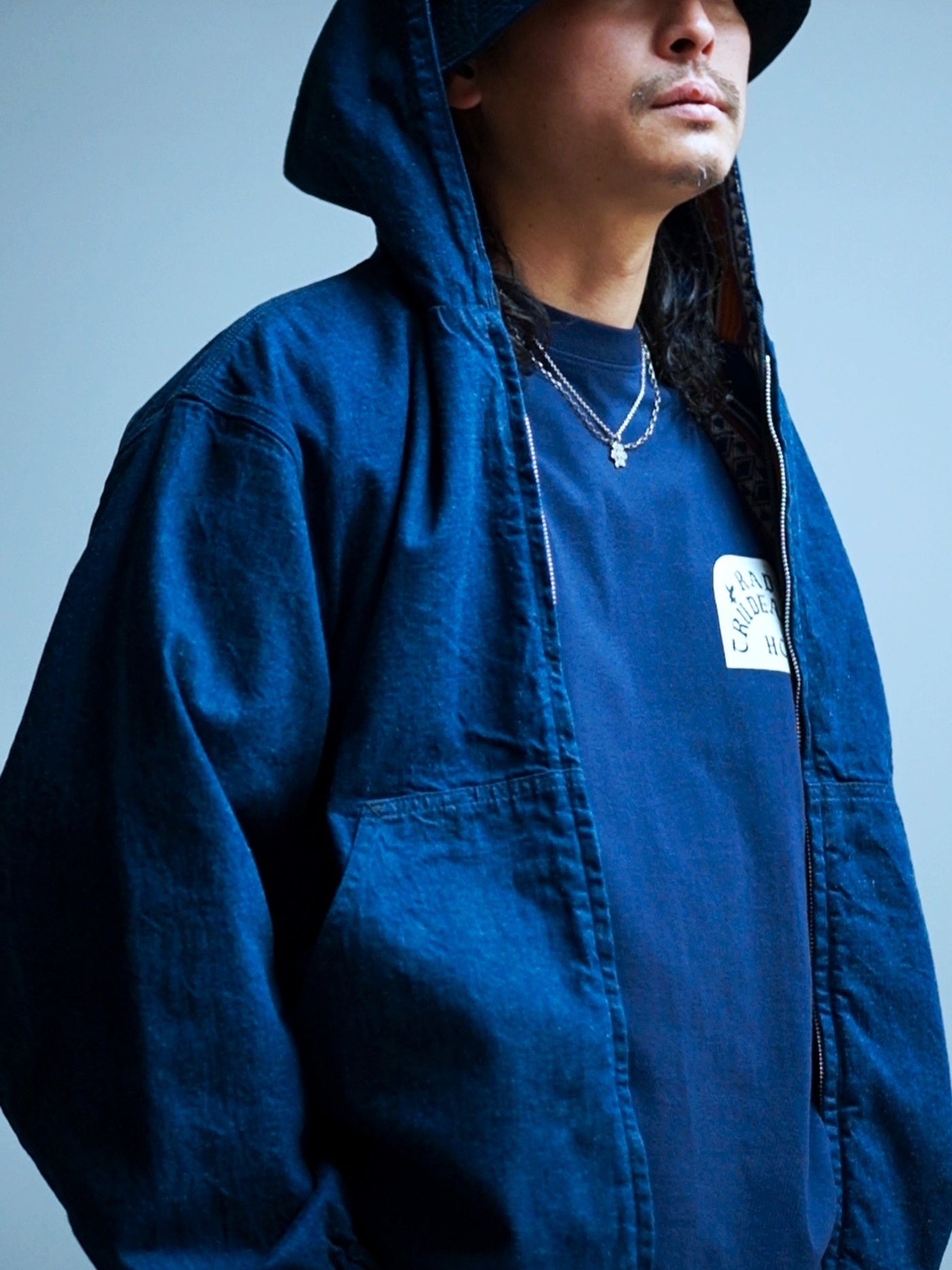 RADIALL | TOMBSTONE - CREW NECK T-SHIRT L/S - Navy