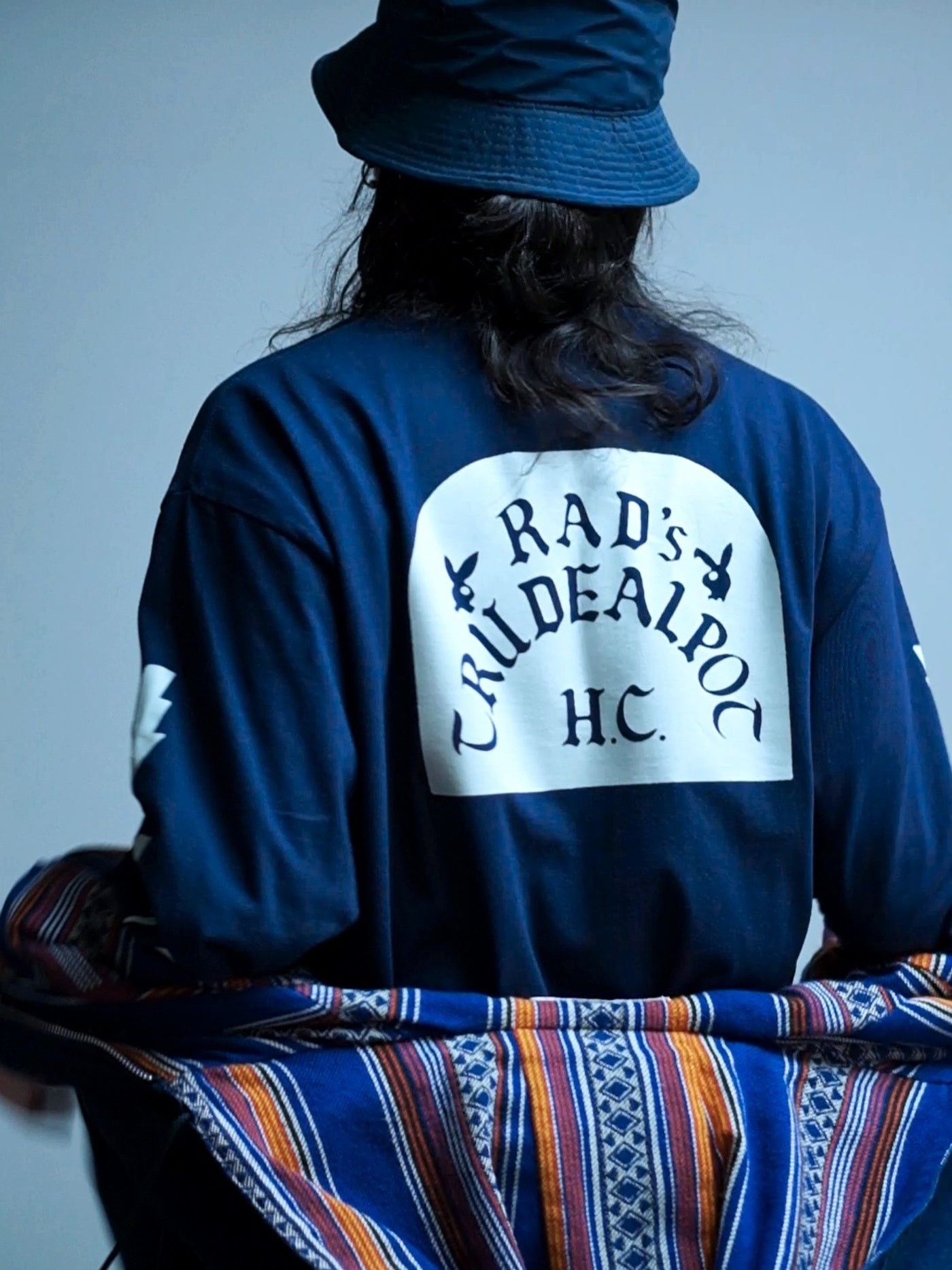 RADIALL | TOMBSTONE - CREW NECK T-SHIRT L/S - Navy