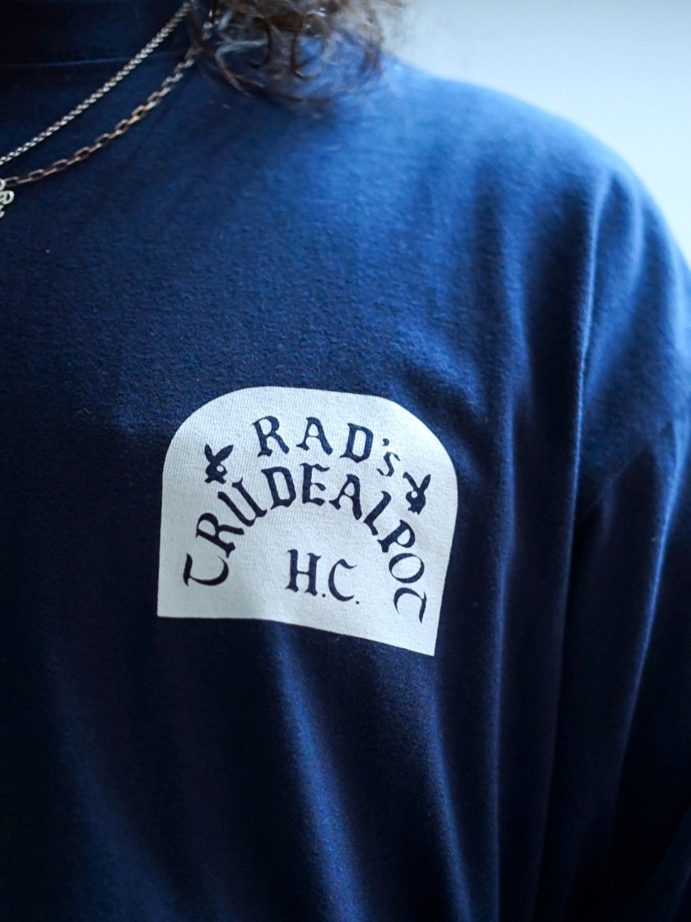 RADIALL | TOMBSTONE - CREW NECK T-SHIRT L/S - Navy