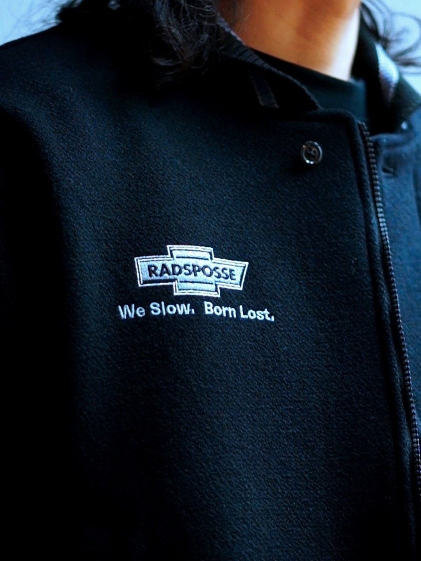 RADIALL | HOOD CITY - VARSITY JACKET - Black