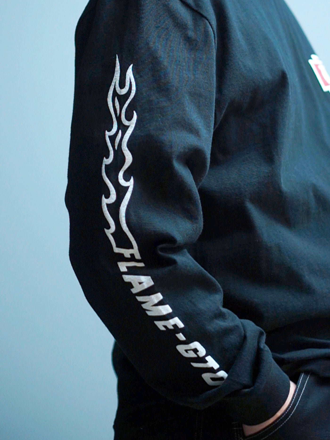 WEIRDO | FLAME - L/S T-SHIRTS - Black