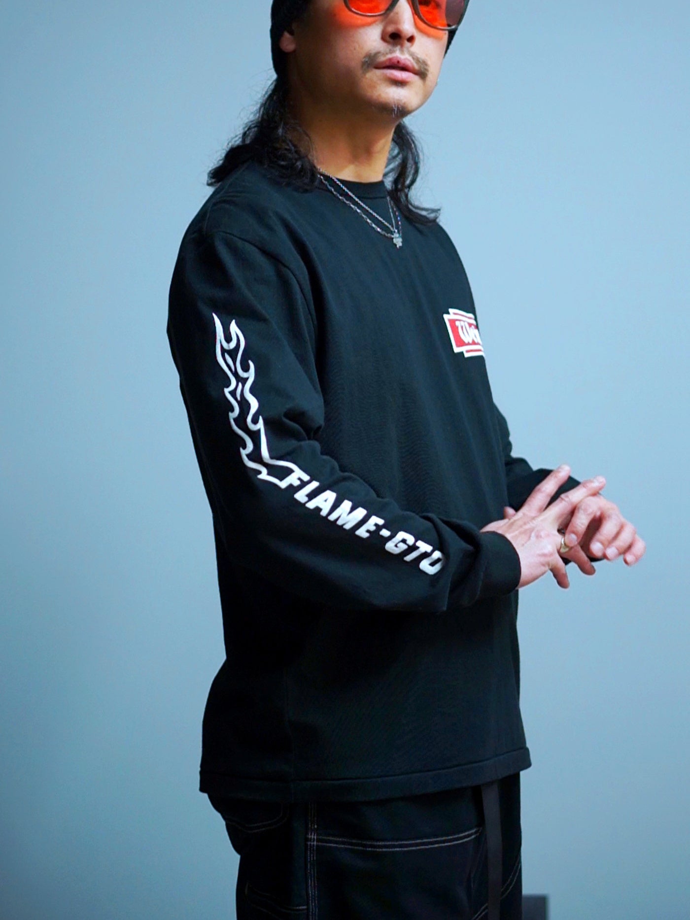WEIRDO | FLAME - L/S T-SHIRTS - Black