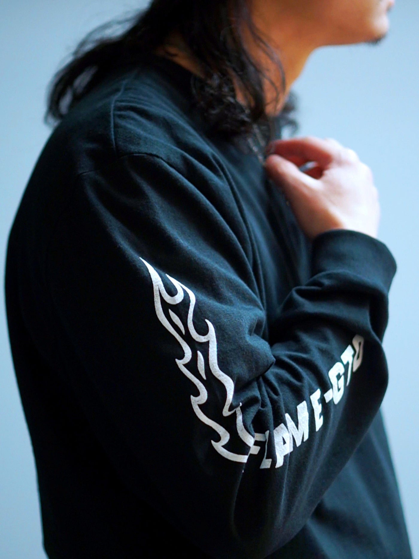WEIRDO | FLAME - L/S T-SHIRTS - Black