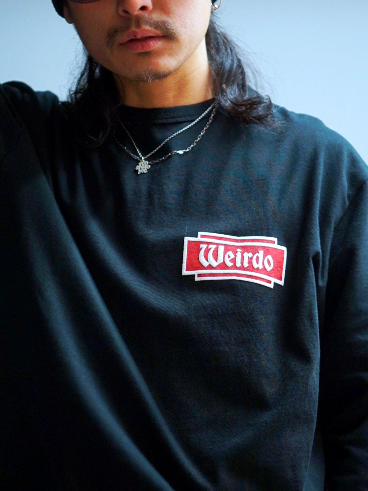 WEIRDO | FLAME - L/S T-SHIRTS - Black