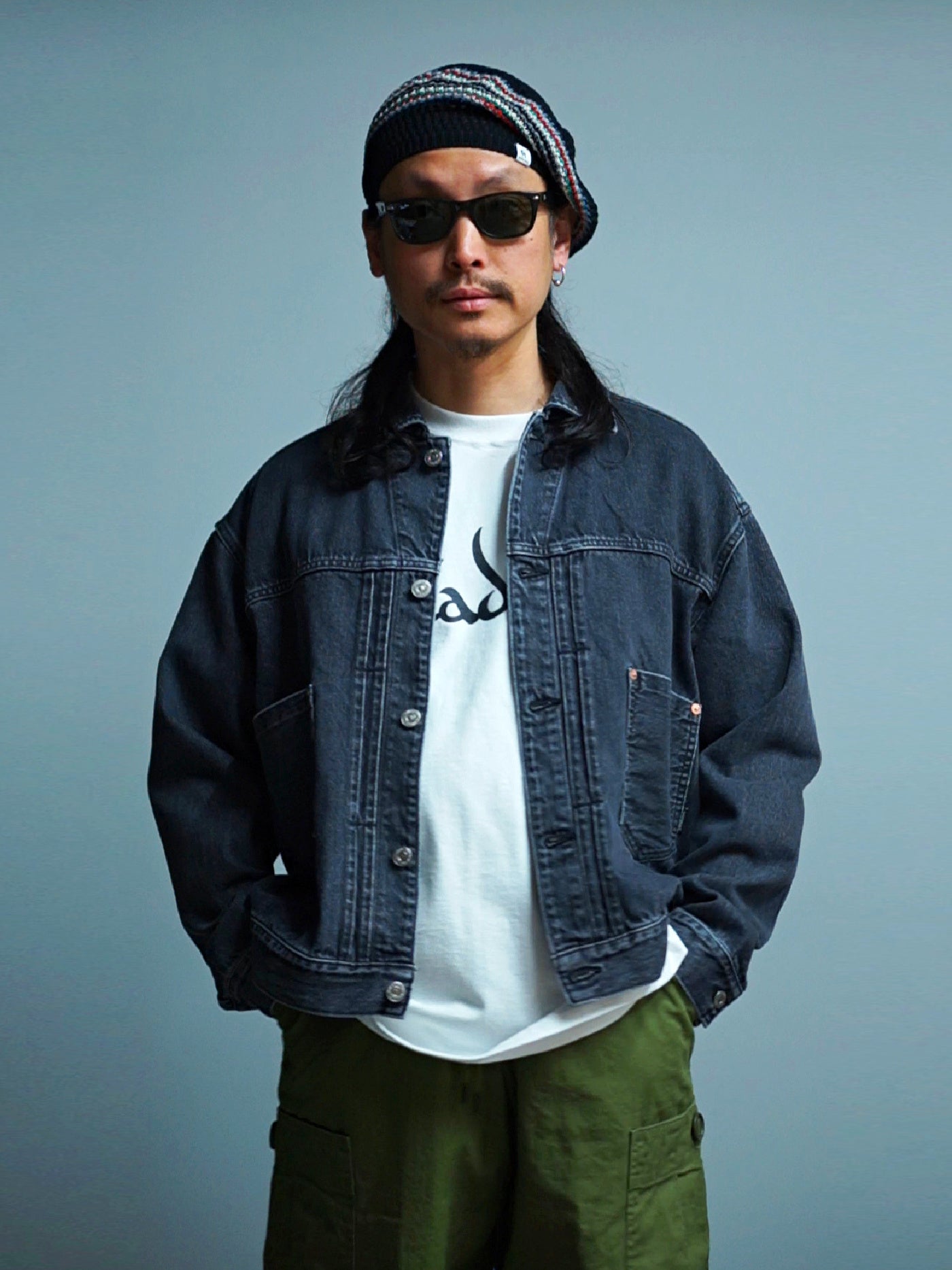RADIALL | Classic 350 Top - TRUCKER JACKET - Light Black