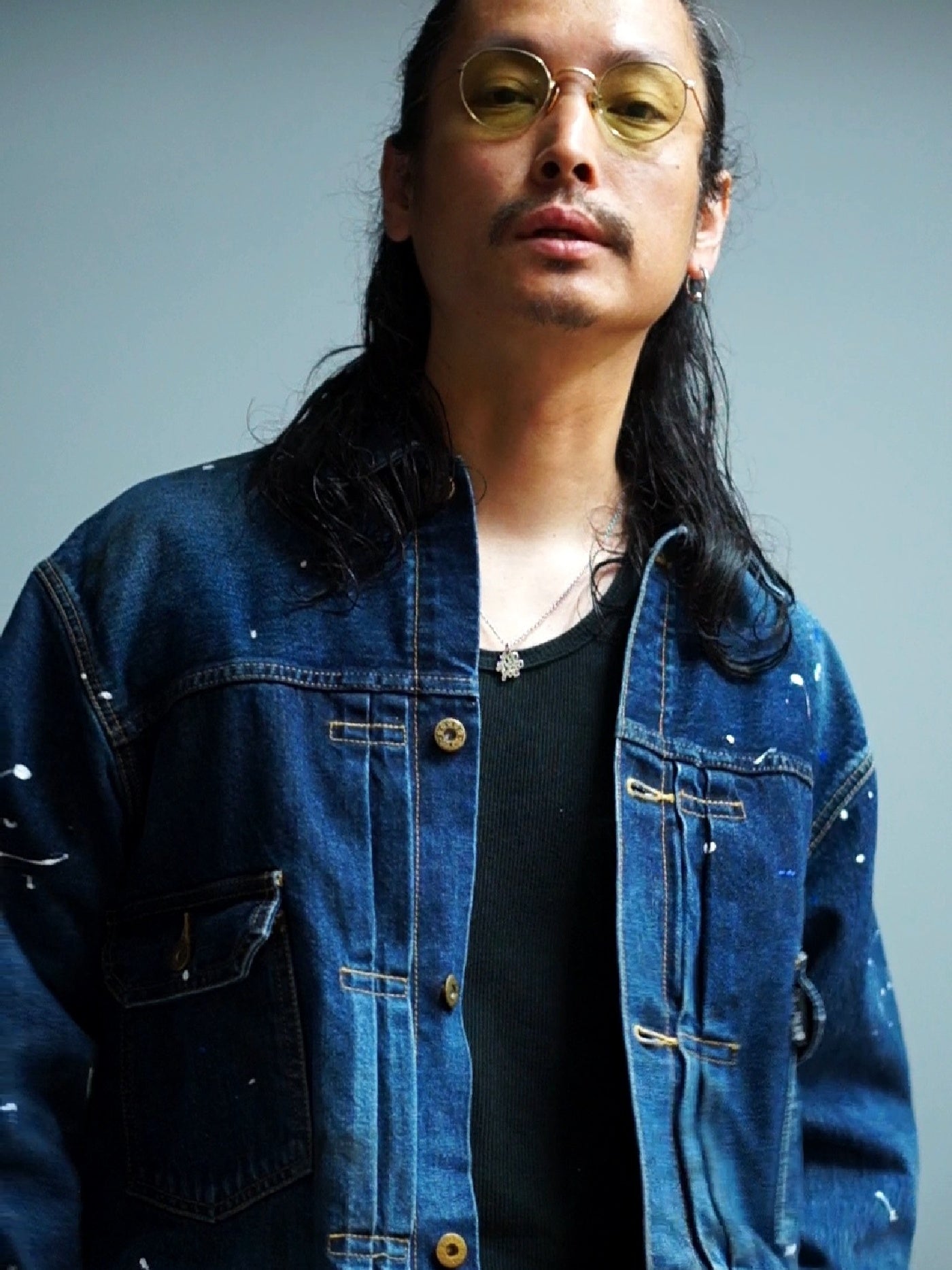 GOOD HELLER | 2ND TYPE USED WASHED WIDE DENIM JKT