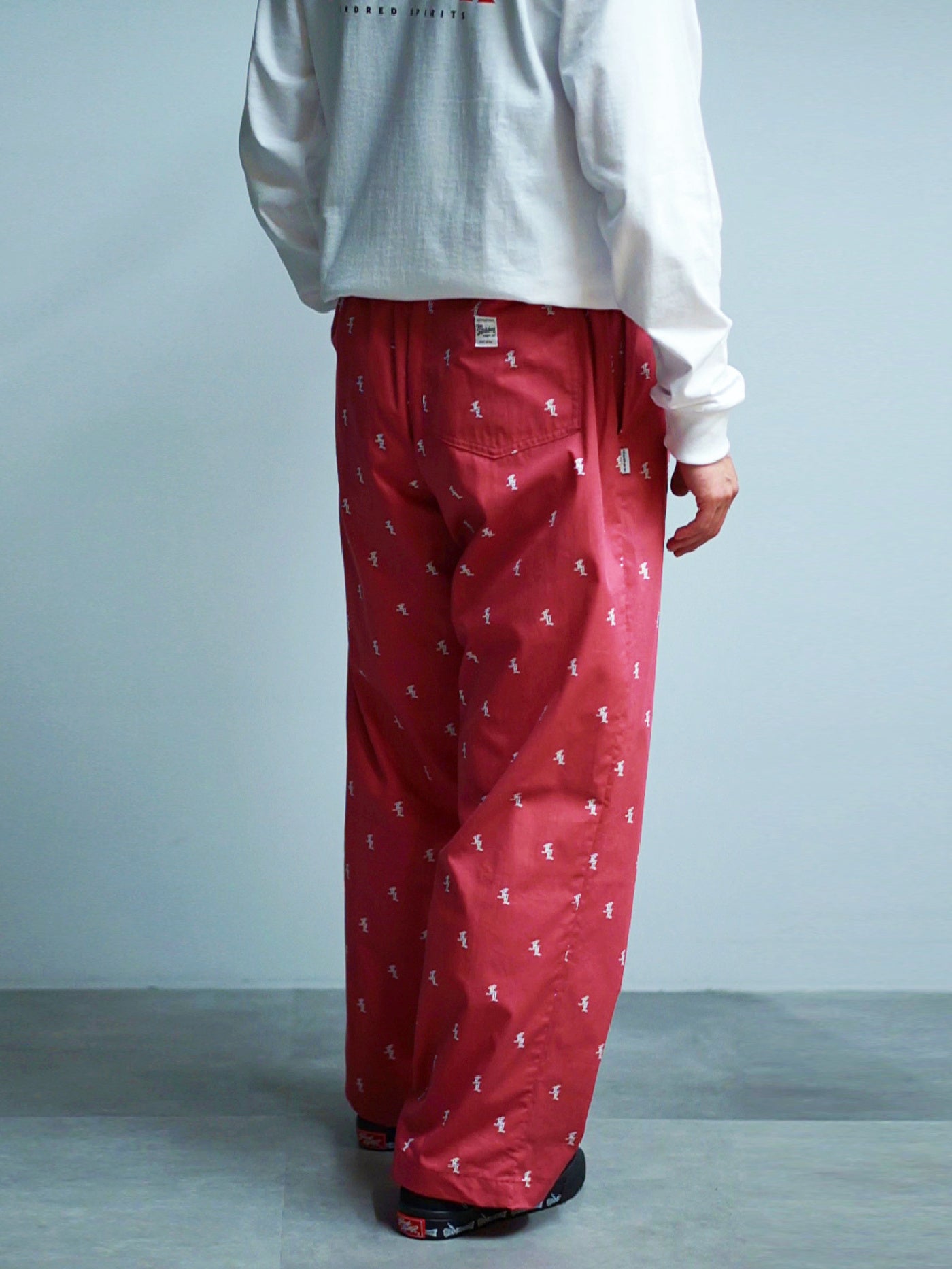 【6.13 (Fri) 12:00 Release】FLUTTER | O/E FL Logo Easy Pants - Dark Pink