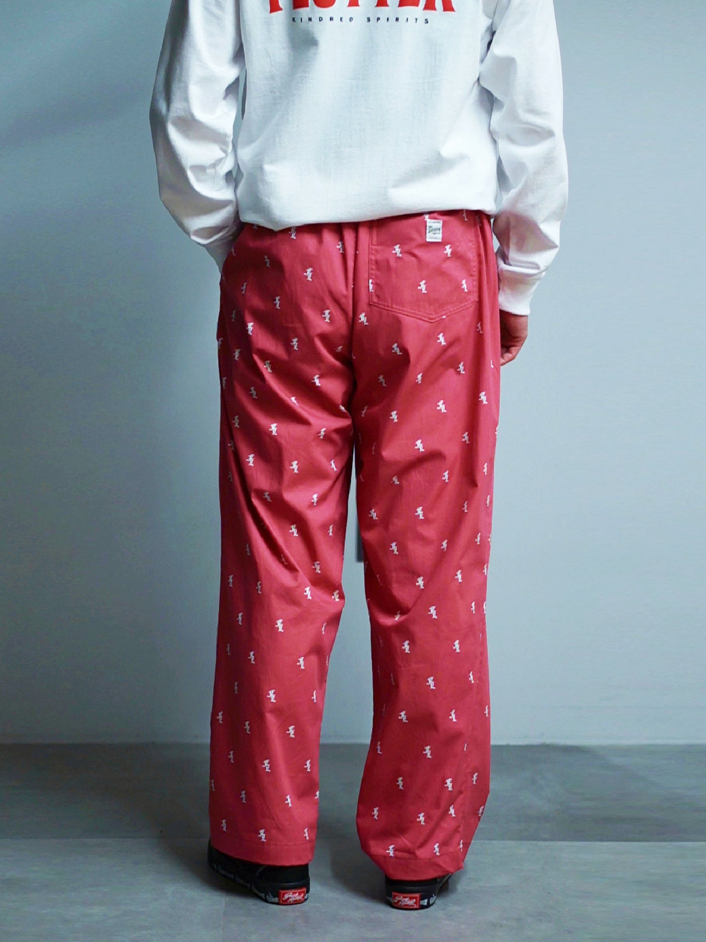 【6.13 (Fri) 12:00 Release】FLUTTER | O/E FL Logo Easy Pants - Dark Pink