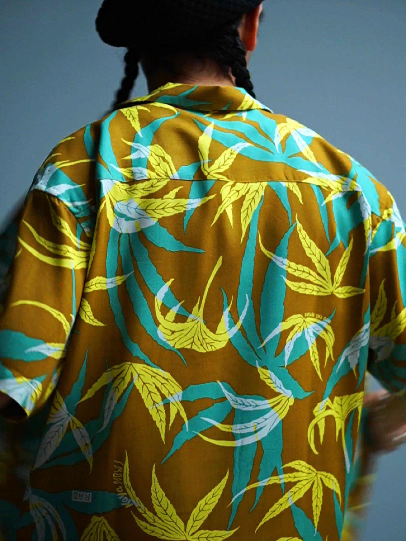 RADIALL | Into The Future - OPEN COLLARED SHIRT S/S - Brown