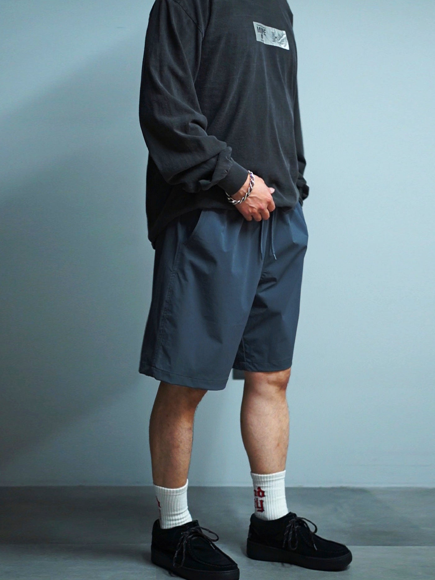 MINE USA | 4Way Stretch Nylon Shorts - Charcoal