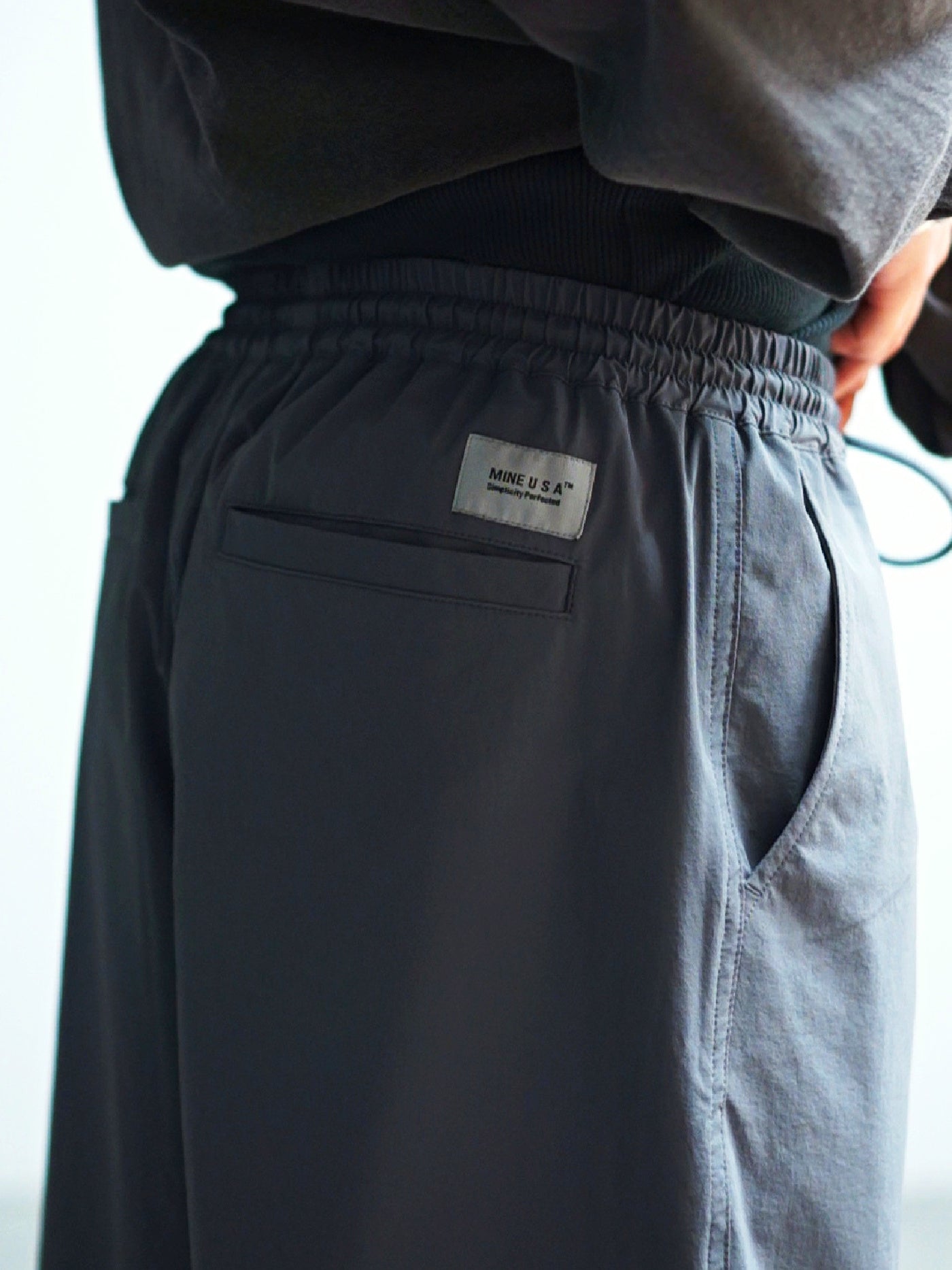 MINE USA | 4Way Stretch Nylon Shorts - Charcoal