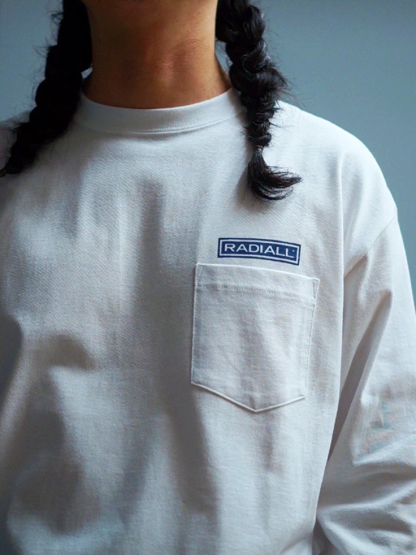 【8.23 (Sat) 12:00 Release】RADIALL | Wheels - CREW NECK T-SHIRT L/S - White