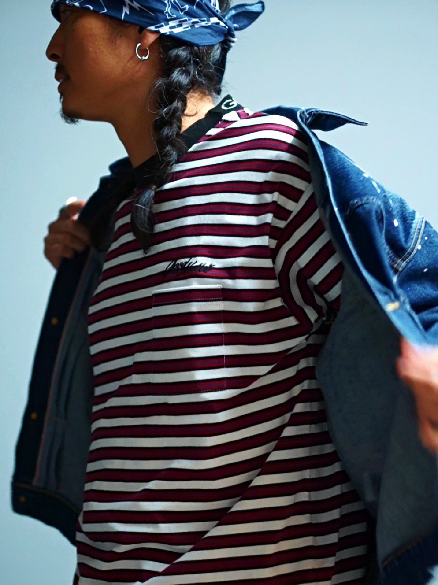 【8.23 (Sat) 12:00 Release】GOOD HELLER | BORDER S/S T-SHIRT - Red