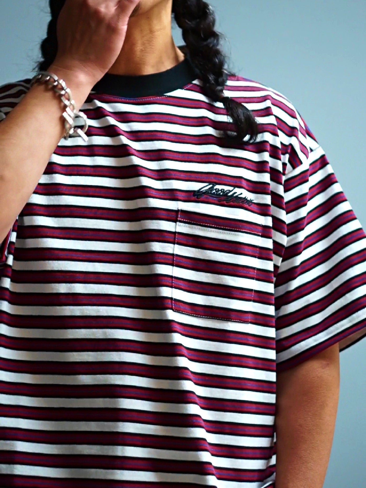 【8.23 (Sat) 12:00 Release】GOOD HELLER | BORDER S/S T-SHIRT - Red