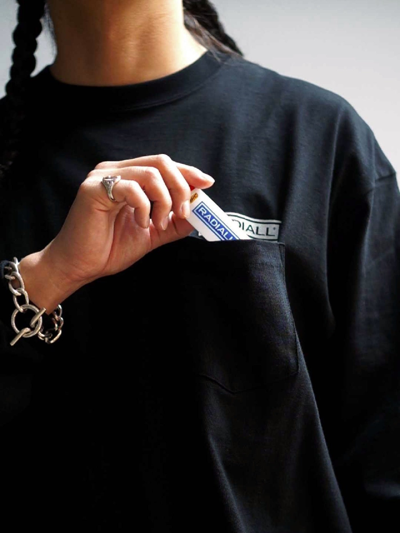 RADIALL | Wheels - CREW NECK T-SHIRT L/S - Black