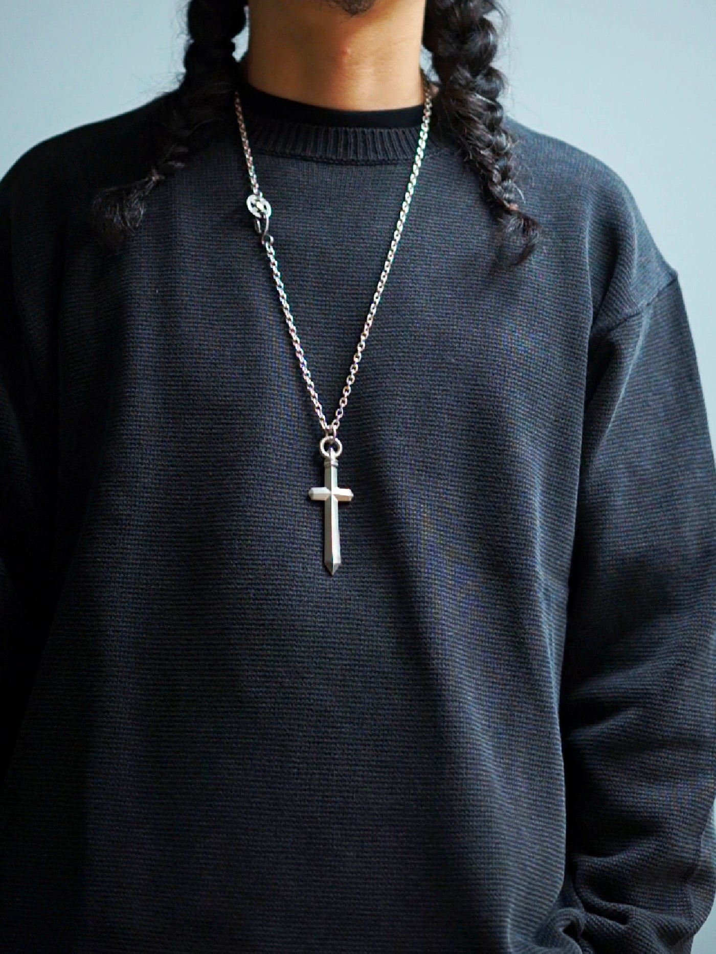 RADIALL | Ludwig - CREW NECK SWEATER L/S - Faded Black