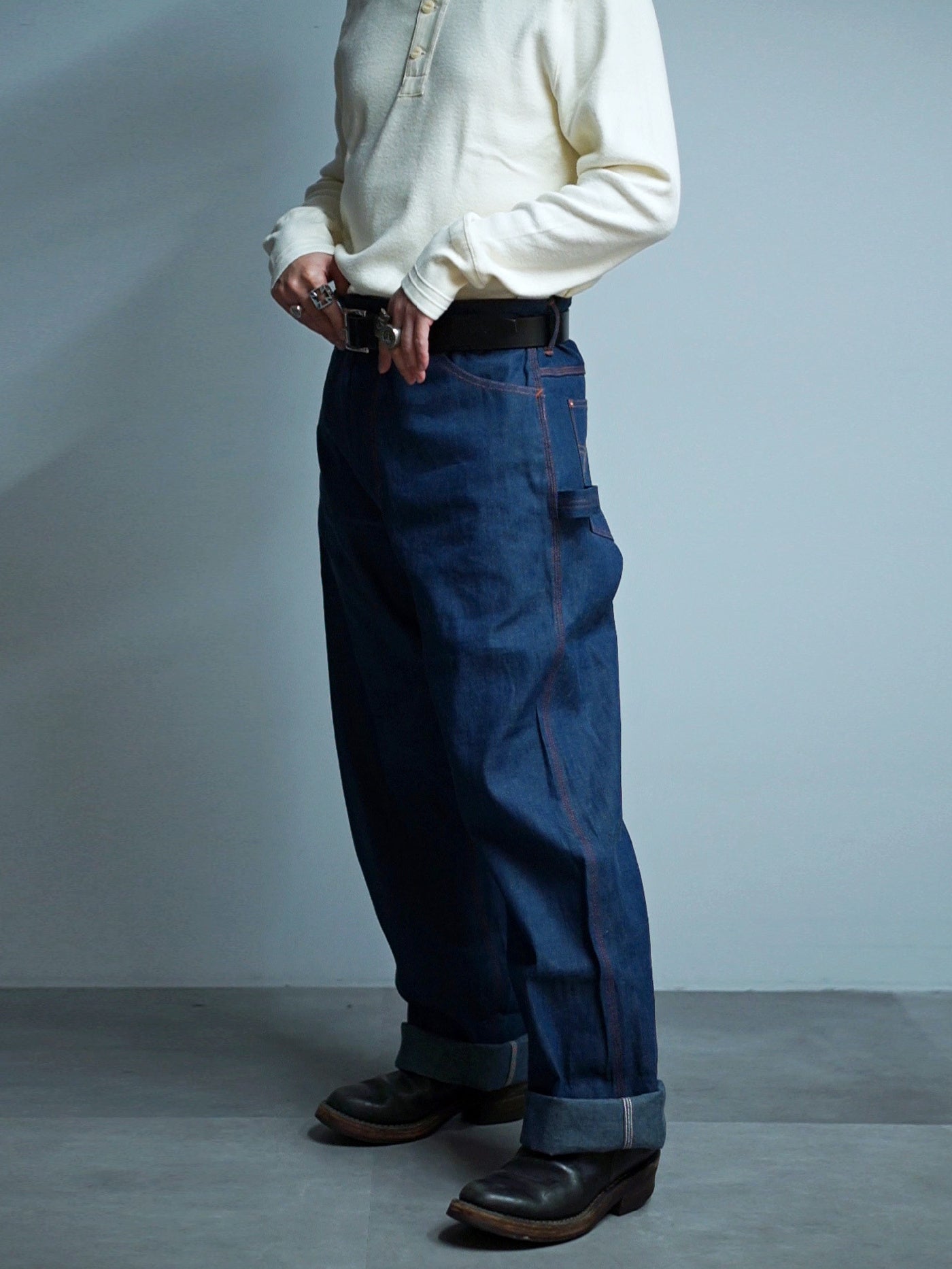 WEIRDO | BEATNIK - DENIM PANTS / WRD5126 - Indigo