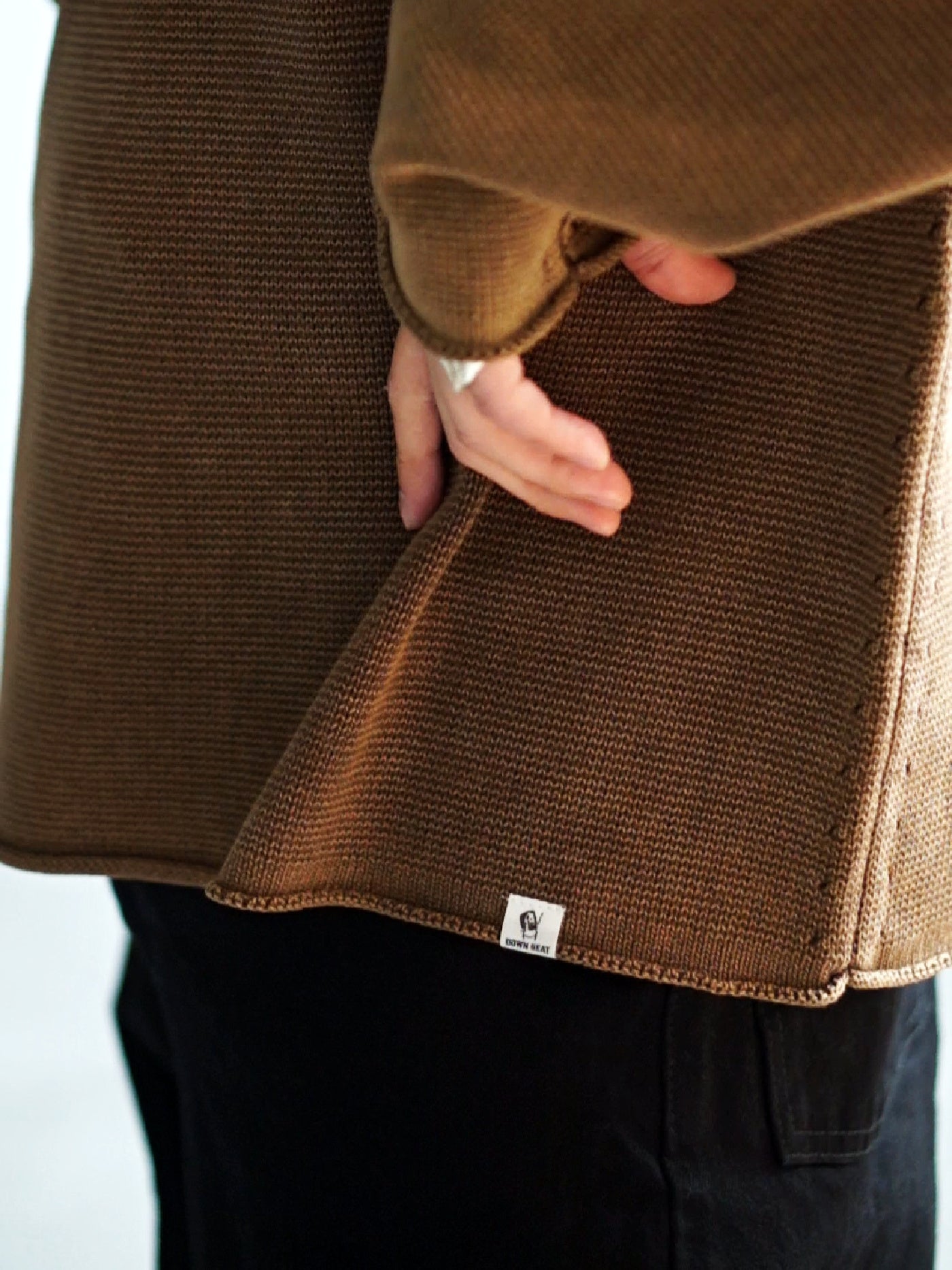 RADIALL | Ludwig - CREW NECK SWEATER L/S - Faded Brown