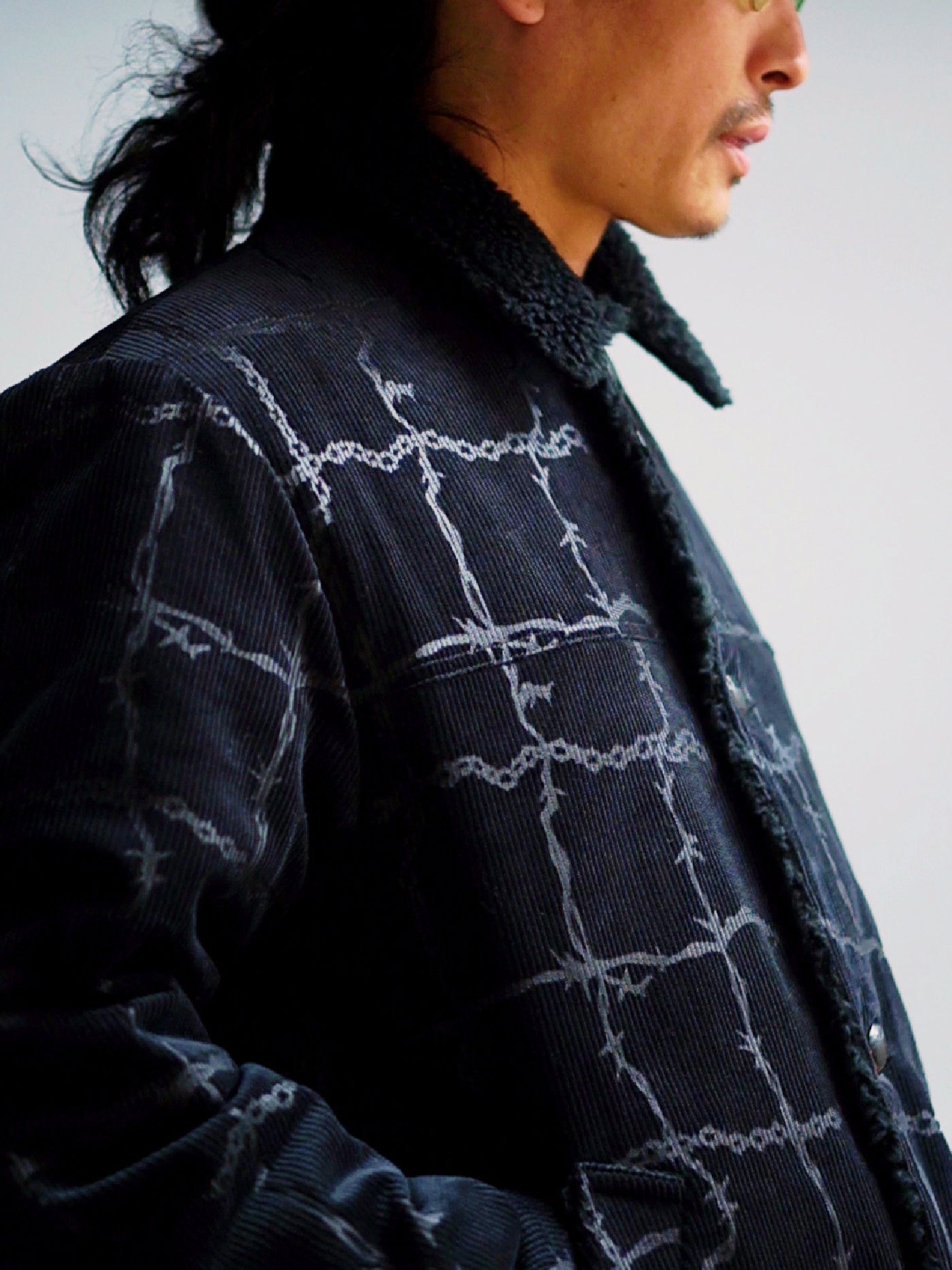 GANGSTERVILLE | BARBED WIRE - RANCH COAT / GSV5302 - Black