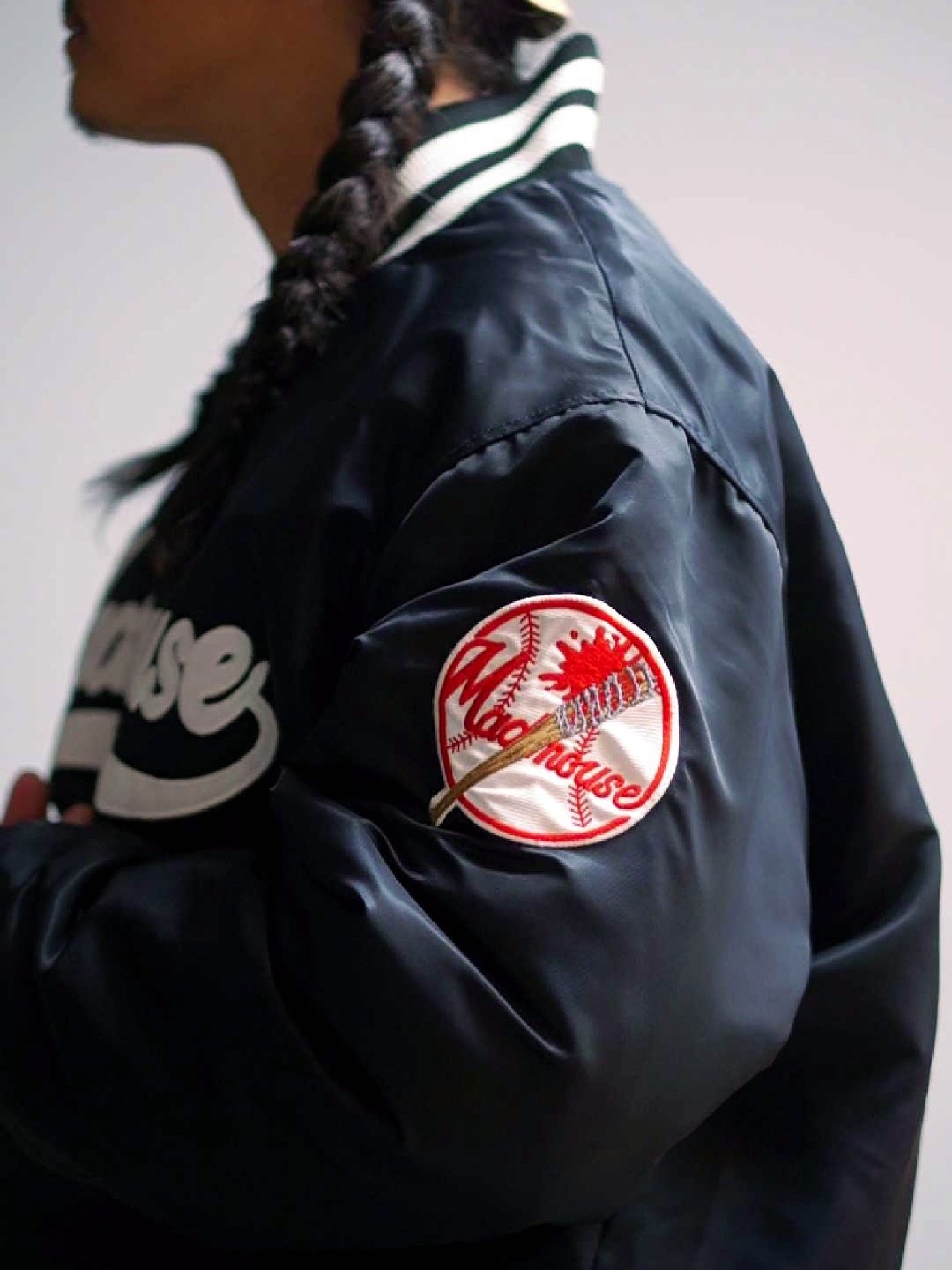 MAD MOUSE COMIC | Reversible Stadium Jacket - Black