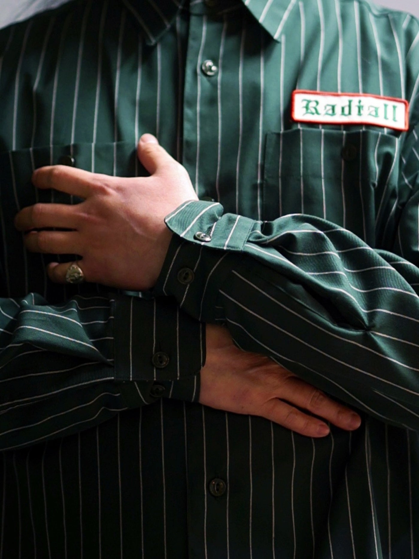 RADIALL | Vox - REGULAR COLLARED SHIRT L/S - Forest Green