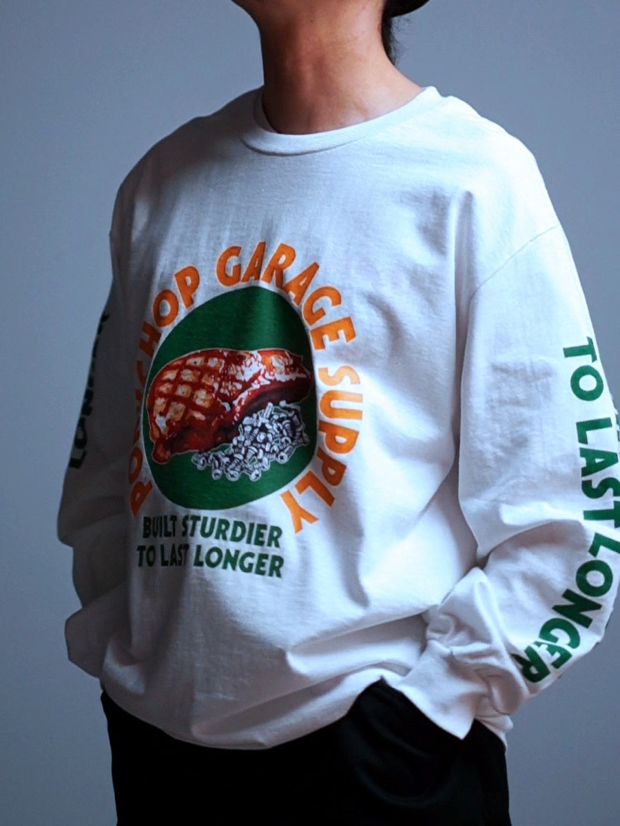 PORKCHOP | PC&SCREW L/S TEE - White