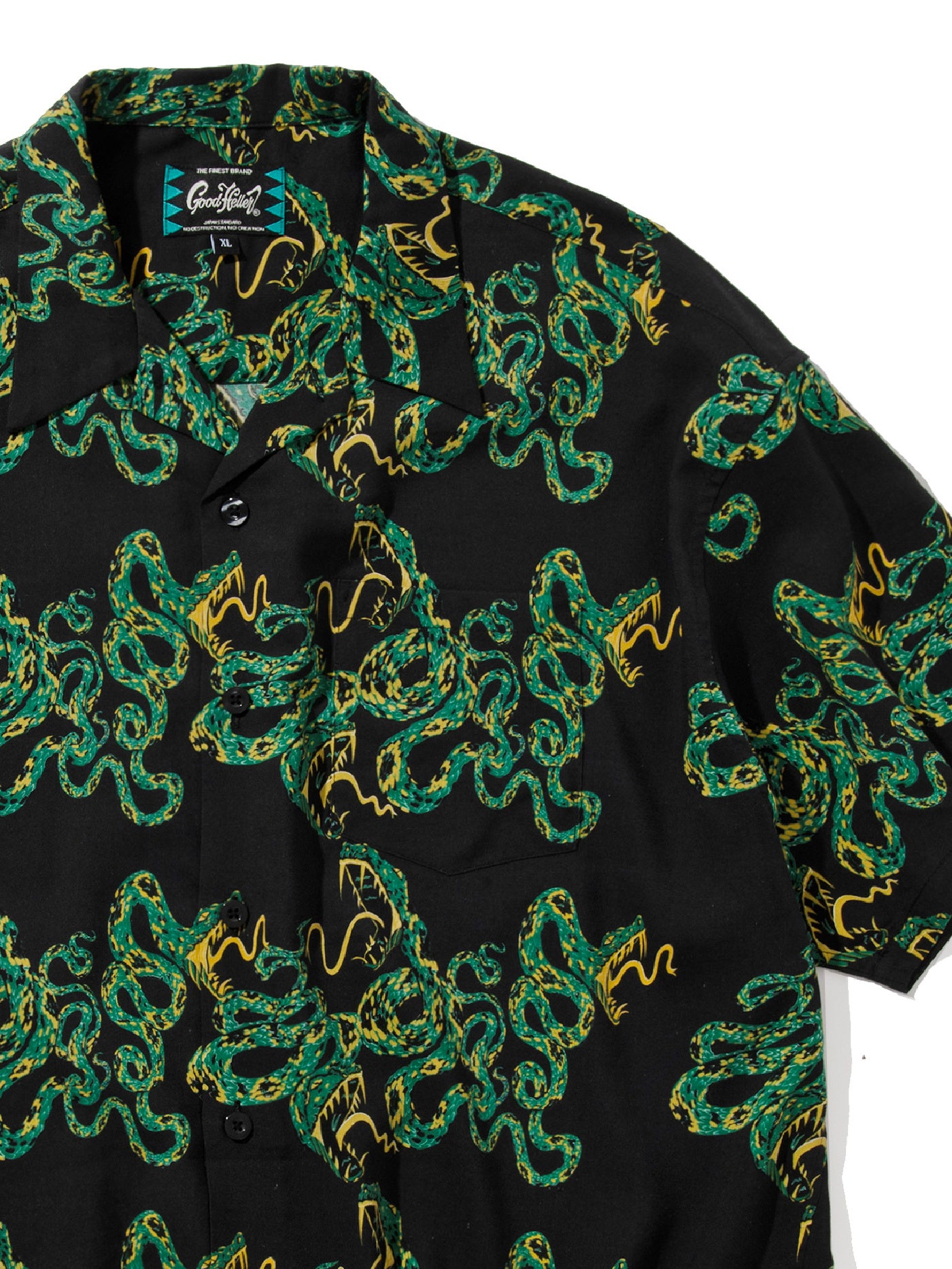 GOOD HELLER | SNAKE BORDER PATTERN SHIRT