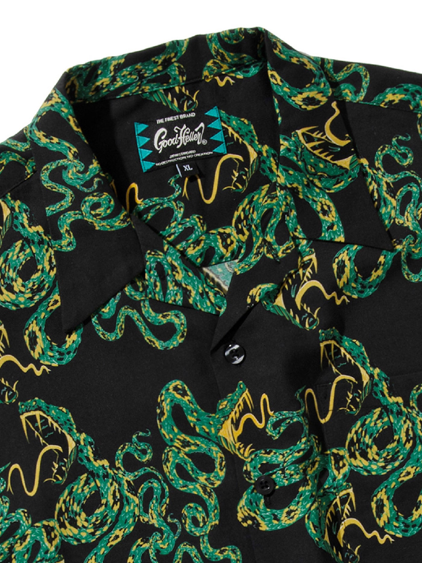 GOOD HELLER | SNAKE BORDER PATTERN SHIRT