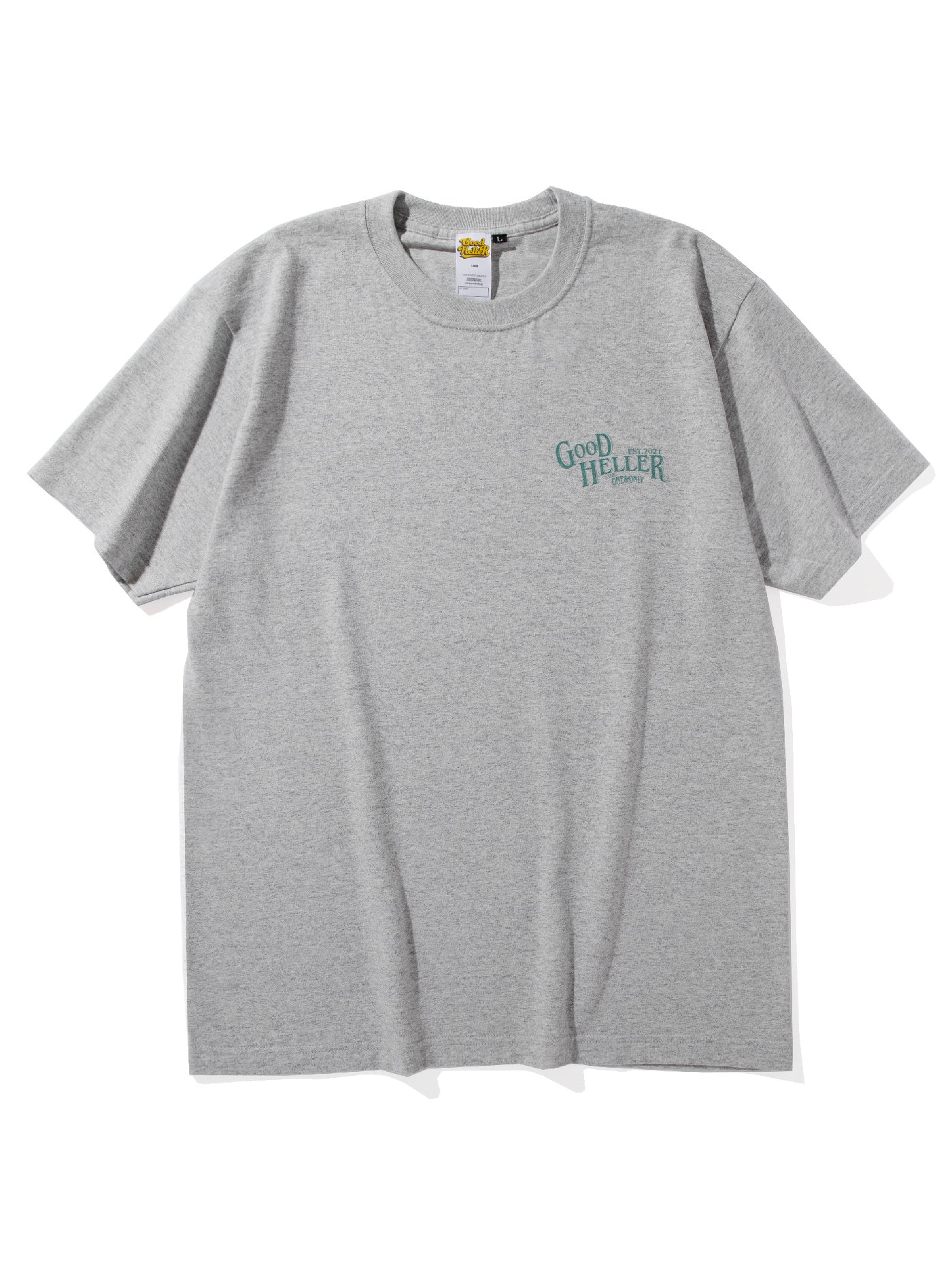 GOOD HELLER | AMERICAN FLAG S/S T-SHIRT - Gray