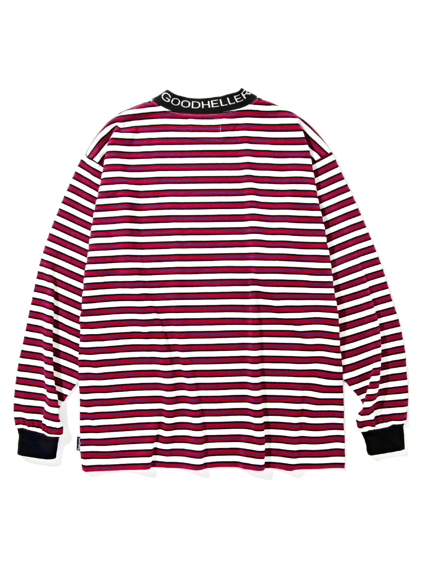 【8.23 (Sat) 12:00 Release】GOOD HELLER | BORDER L/S T-SHIRT - Red