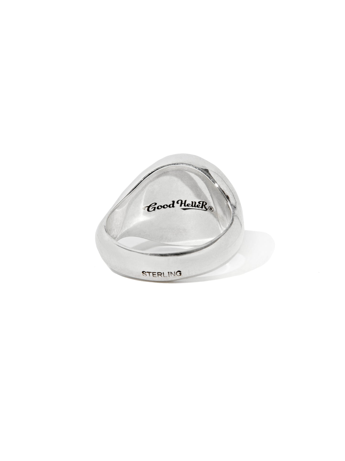 GOOD HELLER | SUN LOGO SIGNET RING - 925 Silver