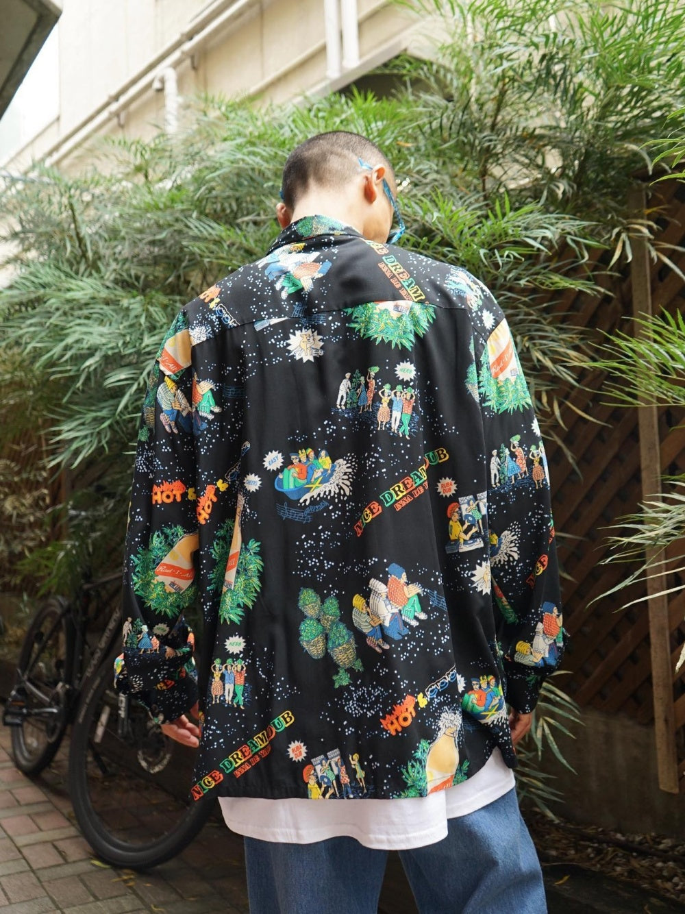 RADIALL | HOT DUB - OPEN COLLARED SHIRT L/S - Black