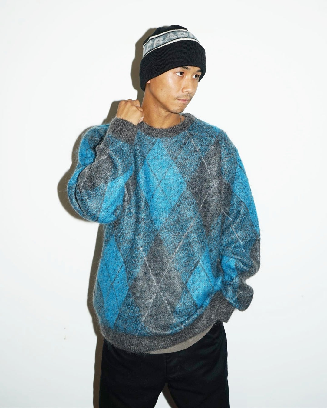 RADIALL | INNA DE YARD - CREW NECK SWEATER L/S - Blue