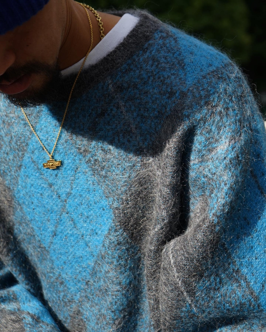 RADIALL | INNA DE YARD - CREW NECK SWEATER L/S - Blue